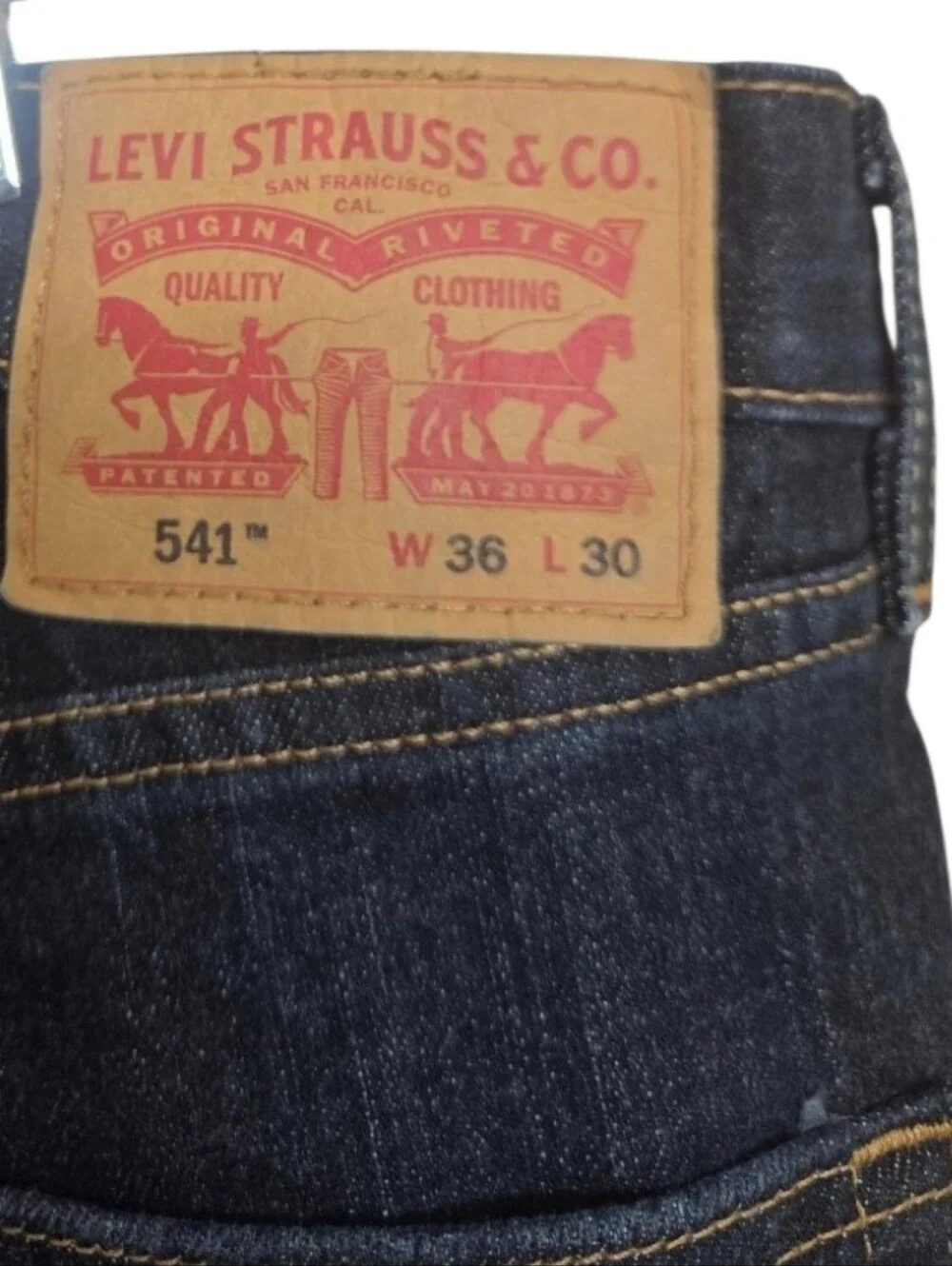 Levi’s 541 Athletic Fit Men’s Jeans 36x30 Dark Wash Stretch Denim